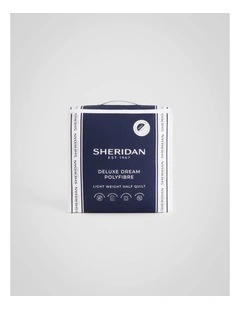 Deluxe Dream Light Half Quilt in Pure White