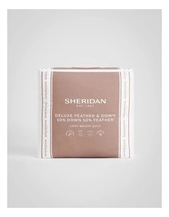 Deluxe Dream Feather and Down Light Quilt in Pure White