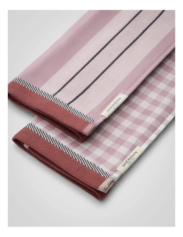 Este Tea Towel Set - Two Pack in Lilac Haze image 2