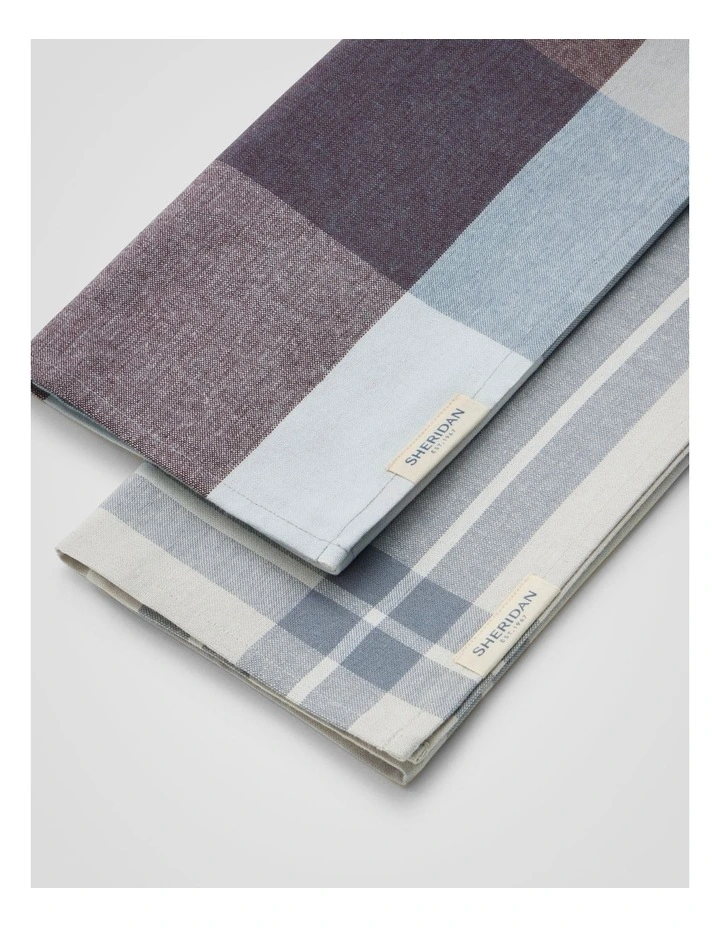 Lumo Tea Towel Set - Two Pack in Glacier image 2