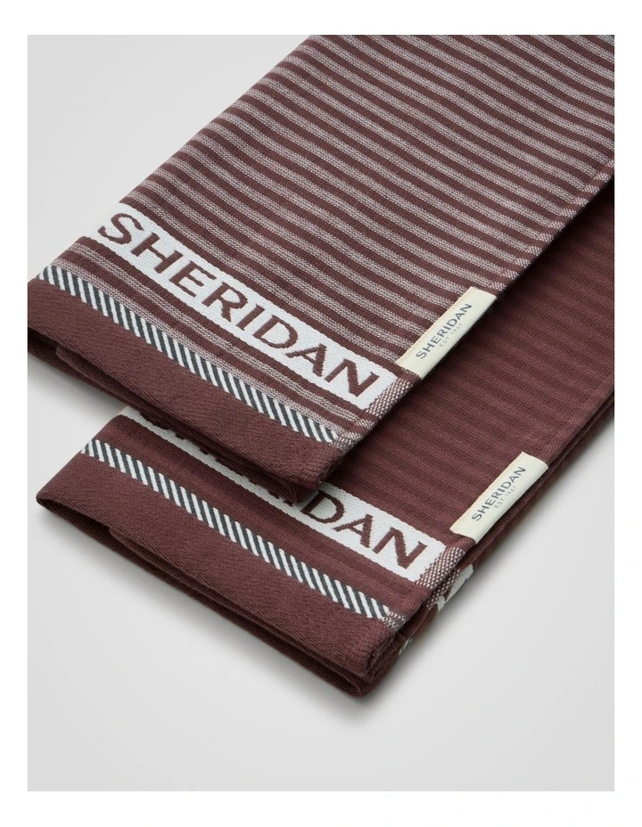 Vita Logo Tea Towel Set - Two Pack in Clove image 2