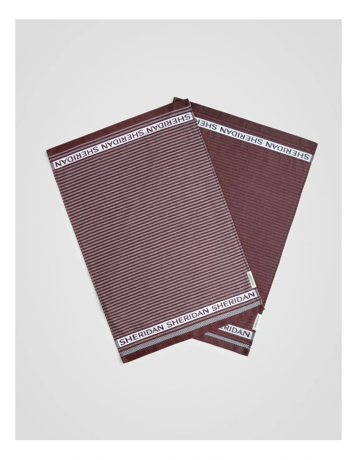 Vita Logo Tea Towel Set - Two Pack in Clove image 3