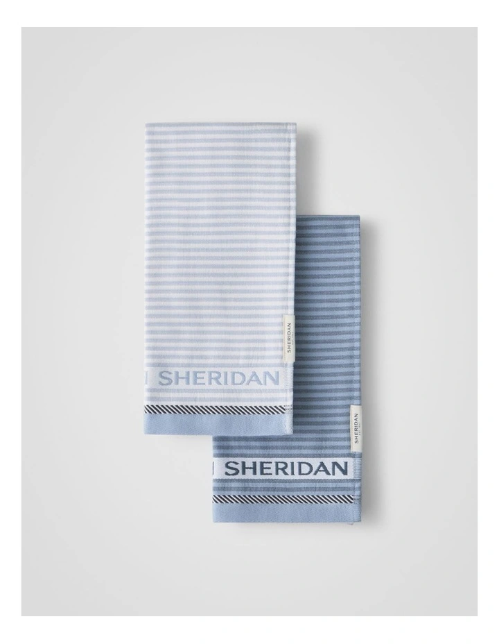 Vita Logo Tea Towel Set - Two Pack in Glacier image 1