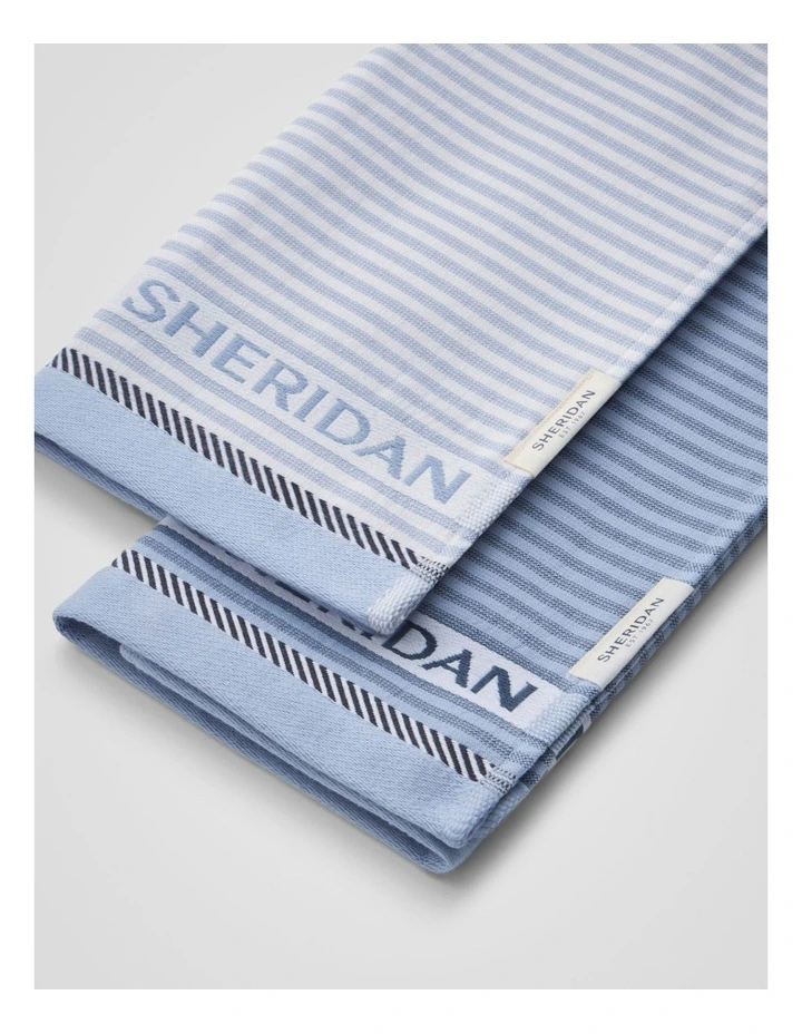 Vita Logo Tea Towel Set - Two Pack in Glacier image 2