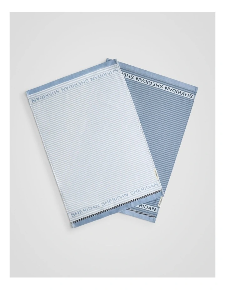 Vita Logo Tea Towel Set - Two Pack in Glacier image 3