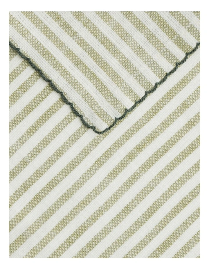 Vina Stripe Napkin Set Two Pack In Garden image 3