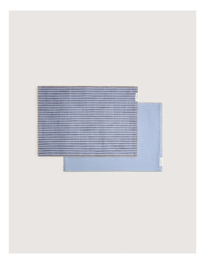 Vina Placemat Two Pack in Glacier image 1