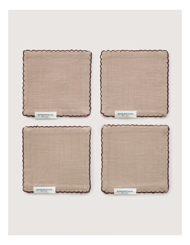 Vina Coaster Four Pack in Dune image 2