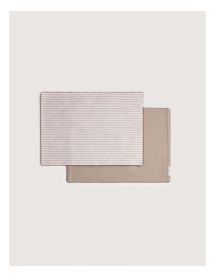 Vina Placemat Two Pack In Dune image 1