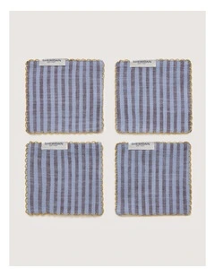 Vina Coaster Four Pack In Glacier