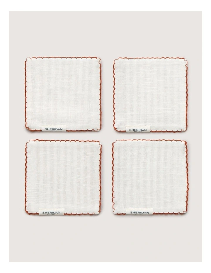 Vina Coaster Four Pack In Caramel image 2