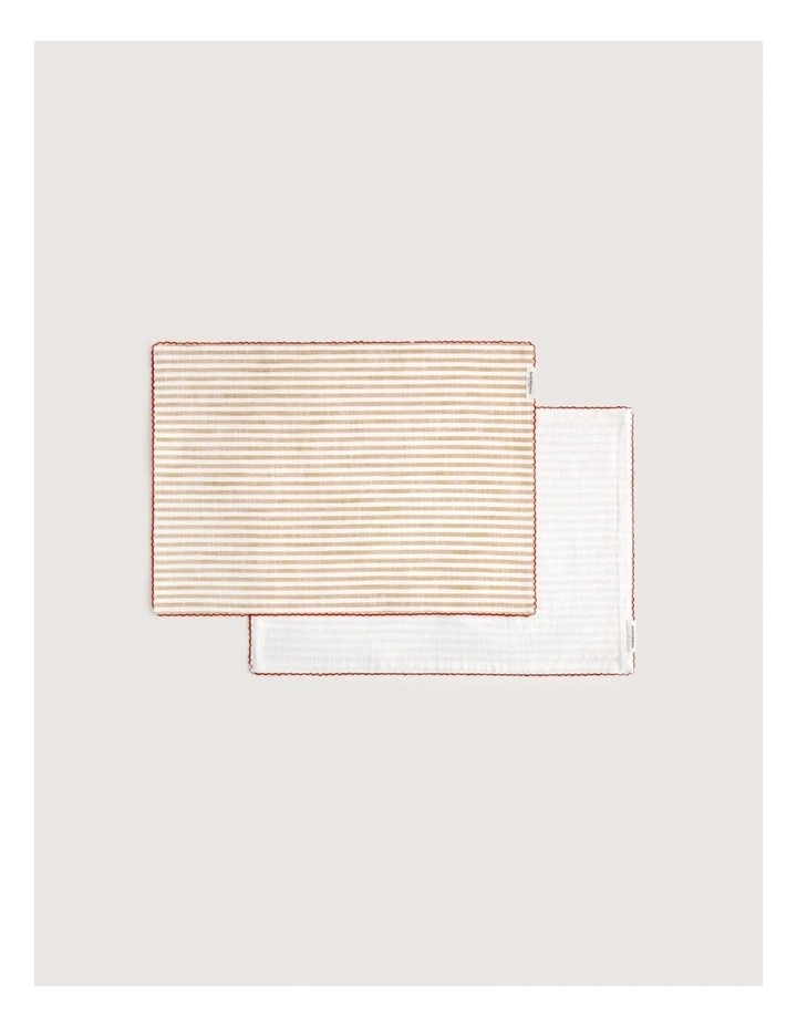 Vina Placemat Two Pack In Caramel image 1