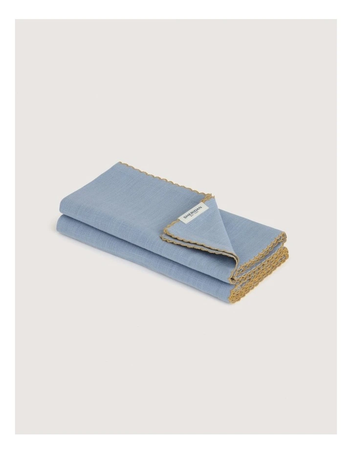 Vina Napkin Set - Two Pack in Glacier image 1