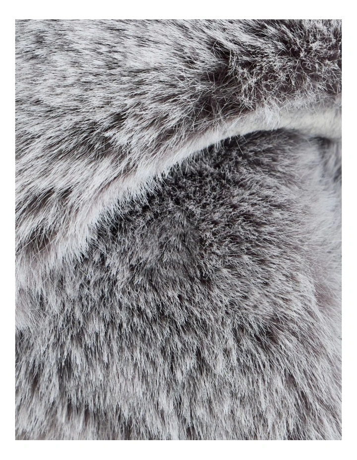Carlson Faux Fur Slipper in Smoke image 2