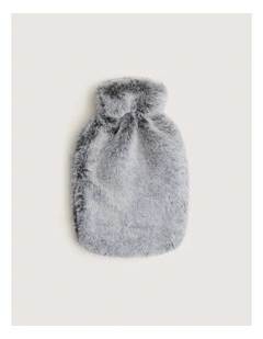 Carlson Faux Fur Hot Water Bottle Cover in Smoke