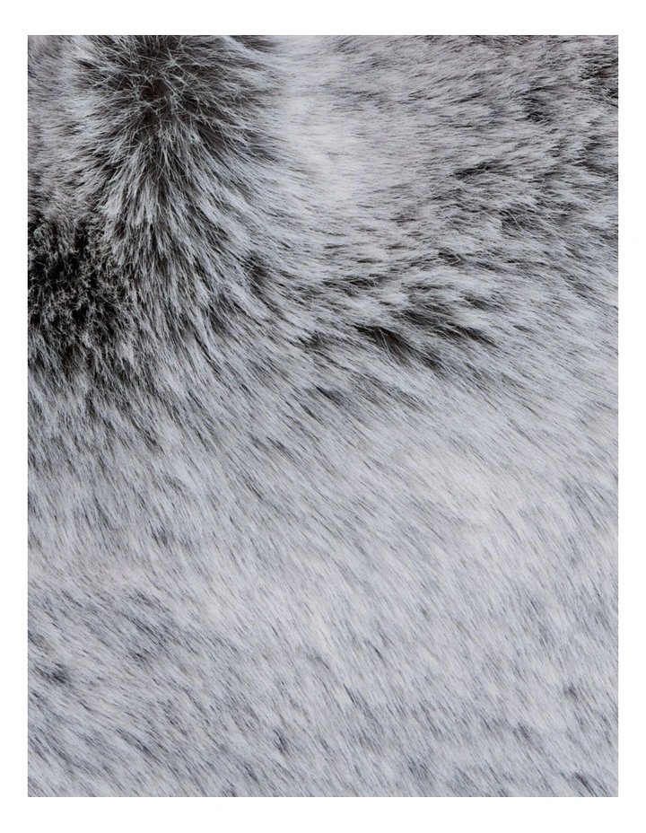 Carlson Faux Fur Hot Water Bottle Cover in Smoke image 2