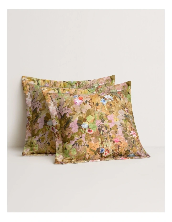 Abbotson Ariee European Sham Pillowcase in Moss image 1