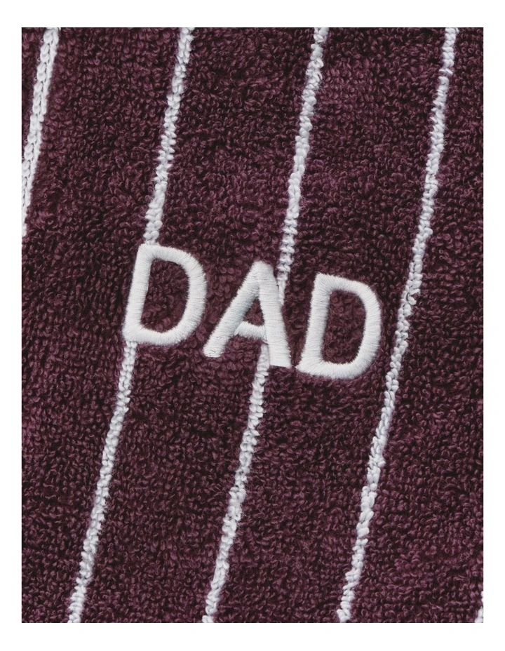 Aven Dad Stripe Robe in Clove image 5