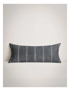 Abbotson Linen Long Cushion in Ebony Marle