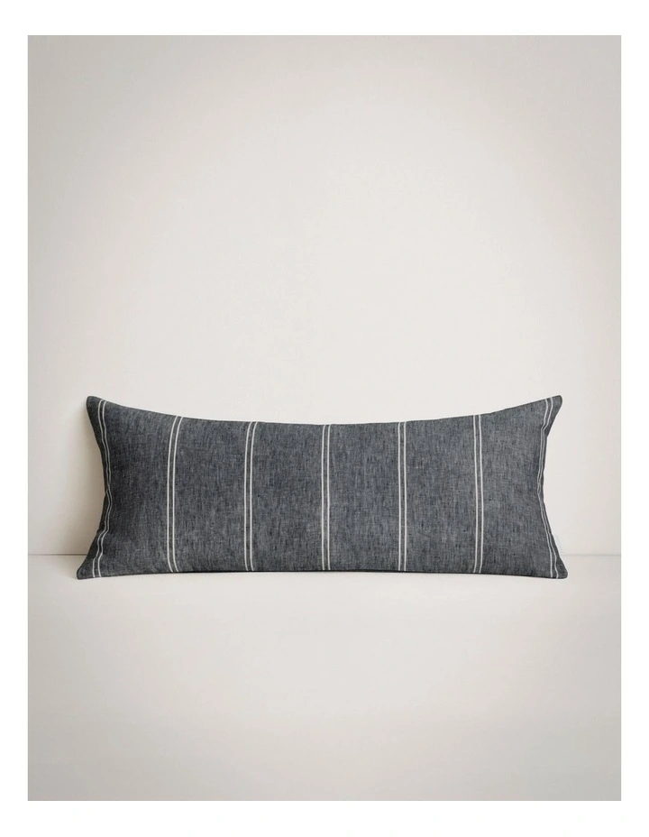 Abbotson Linen Long Cushion in Ebony Marle image 1