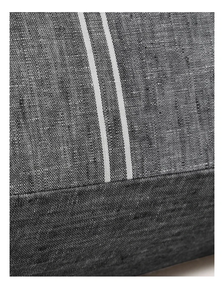 Abbotson Linen Long Cushion in Ebony Marle image 3