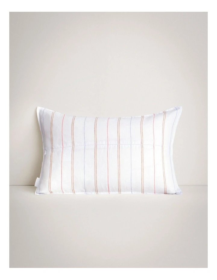 Abbotson Linen Stripe Breakfast Cushion in Cornflower image 2