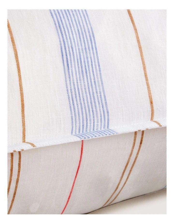 Abbotson Linen Stripe Breakfast Cushion in Cornflower image 3