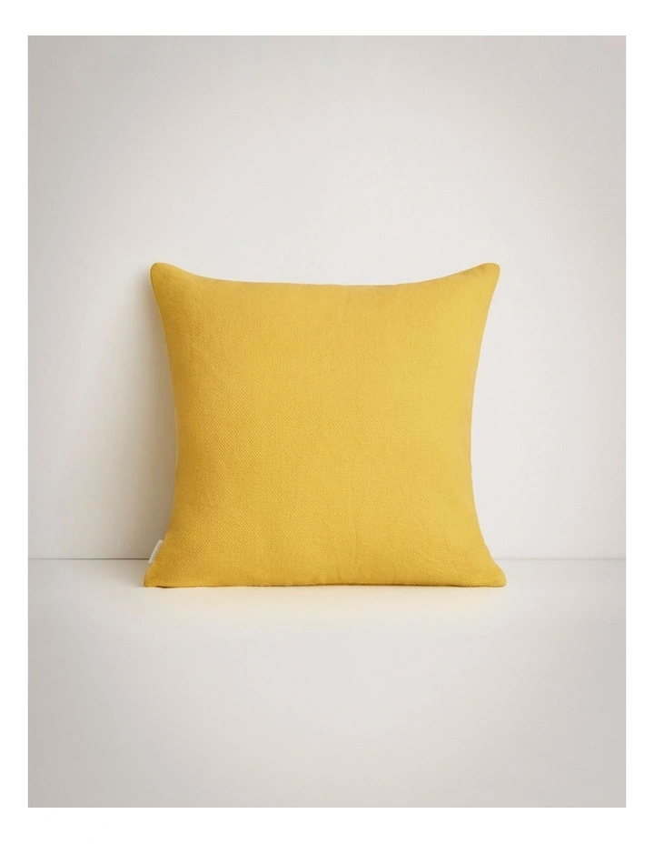 Adman Square Cushion in Saffron image 1
