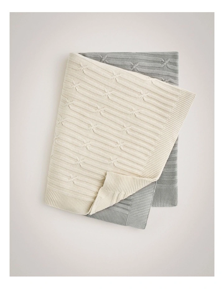 Lenno Throw in Powder Grey image 1