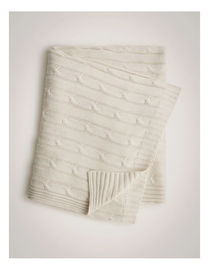 Selka Throw in Meringue image 1