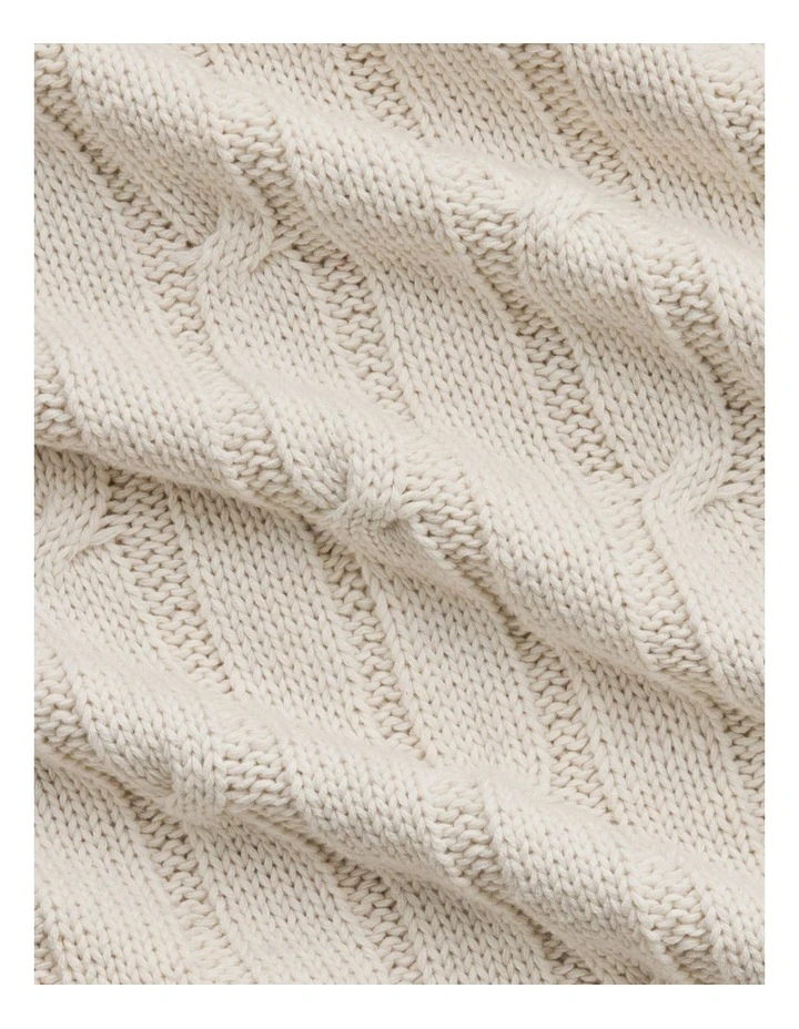 Selka Throw in Meringue image 2