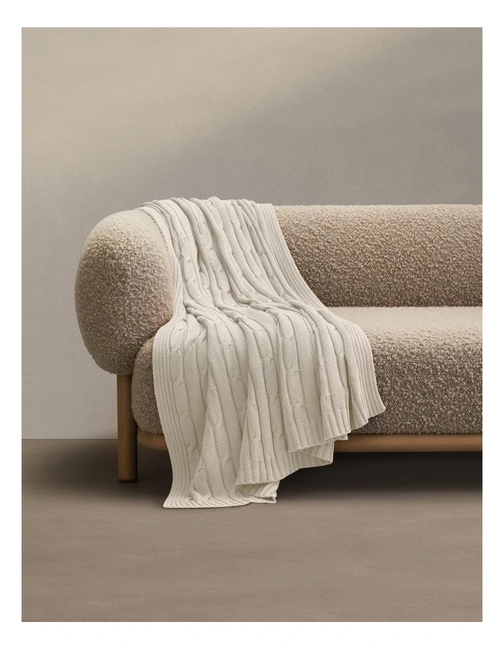 Selka Throw in Meringue image 3