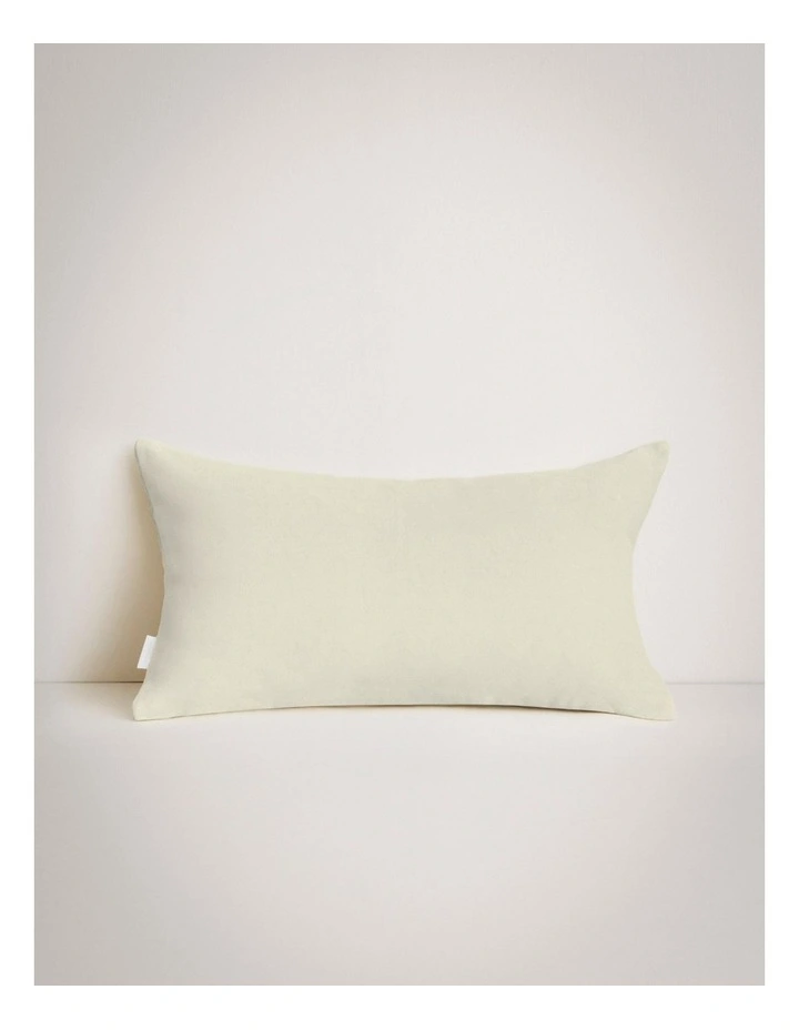 Tessino Linen Breakfast Cushion in Moss Marle image 1