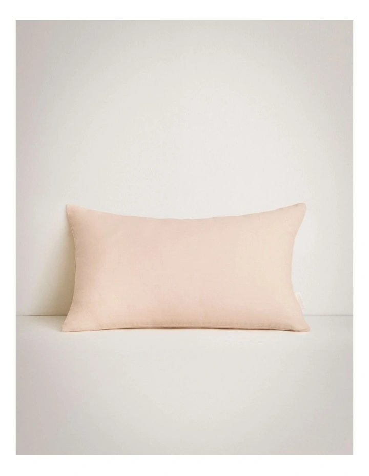 Tessino Linen Breakfast Cushion in Pink Salt image 2