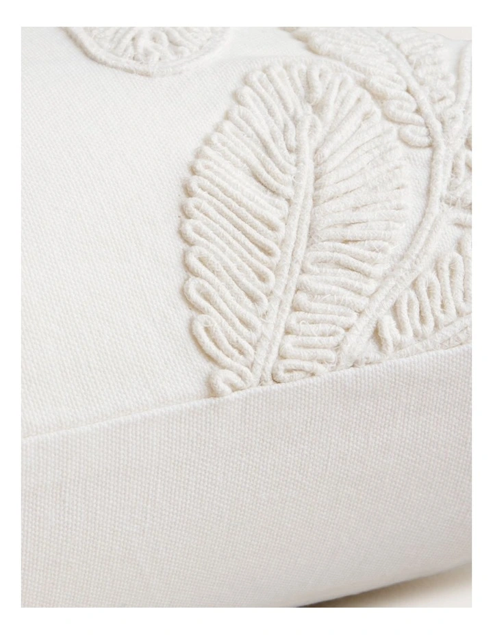 Tilo Square Cushion in White image 3