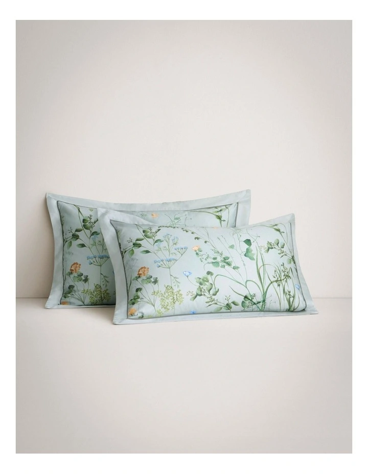 1000TC Dunford Pillowcase Pair in Moonstone image 1