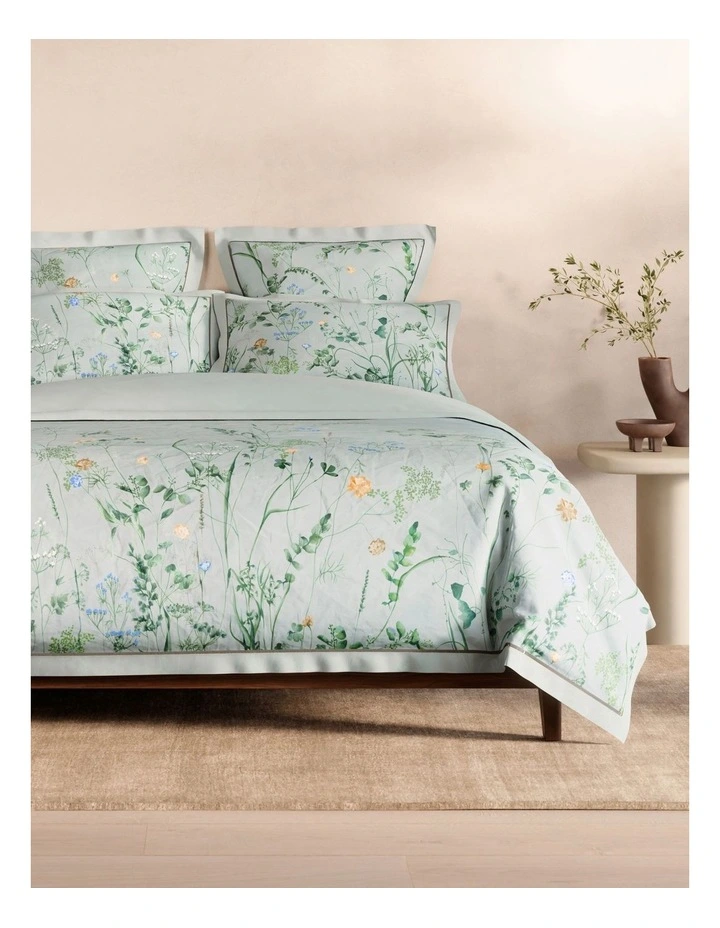 1000TC Dunford Quilt Cover in Moonstone image 1