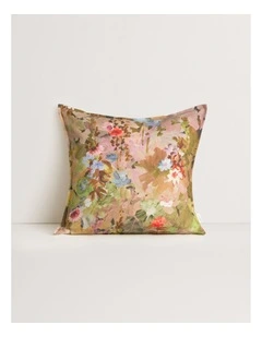 Abbotson Linen Ariee Square Cushion in Moss