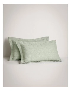Abbotson Linen Pillowcase Sham in Moss Marle