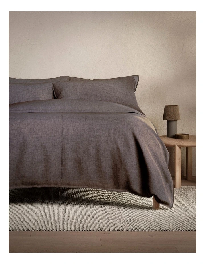 Reilly Pillowcase Pair in Petrol image 2