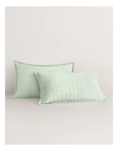 Reilly Pillowcase Sham in Light Peppermint