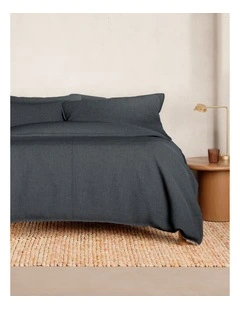 Reilly Quilt Cover Set in Carbon