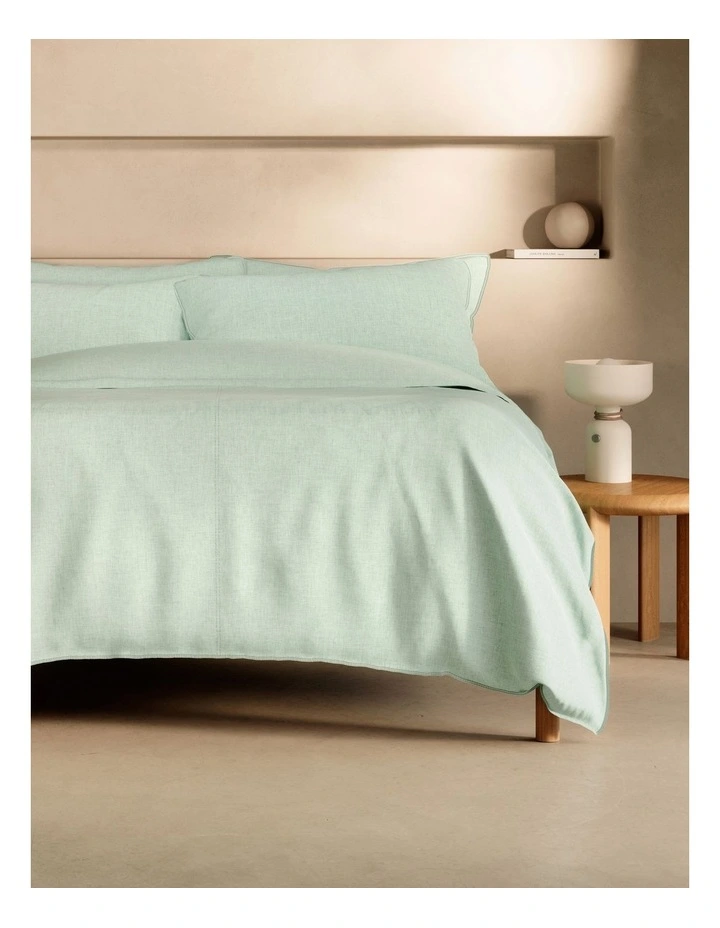 Reilly Quilt Cover Set in Light Peppermint image 1