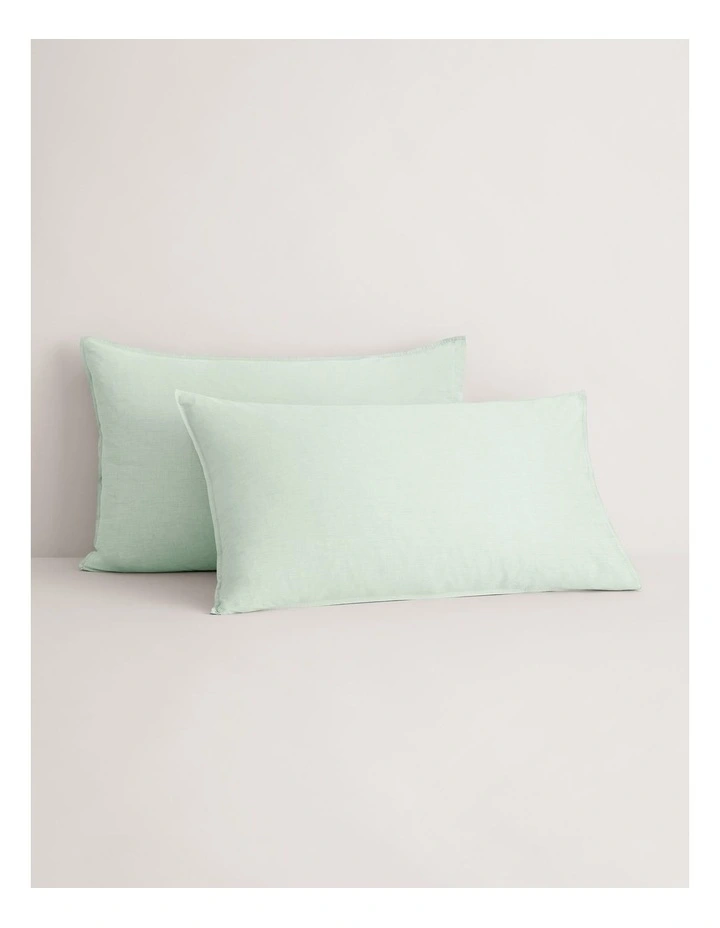 Reilly Quilt Cover Set in Light Peppermint image 3