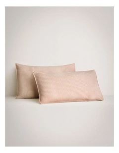 Reilly Stripe Duo Pillowcase in Spice