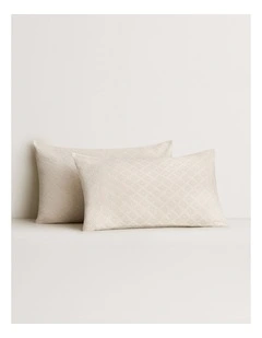 Sunisa Tailored Pillowcase in Porcelain