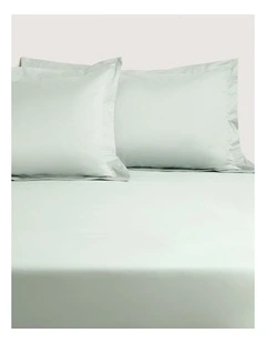 1200TC Ultimate Sateen Fitted Sheet 50cm in Light Peppermint