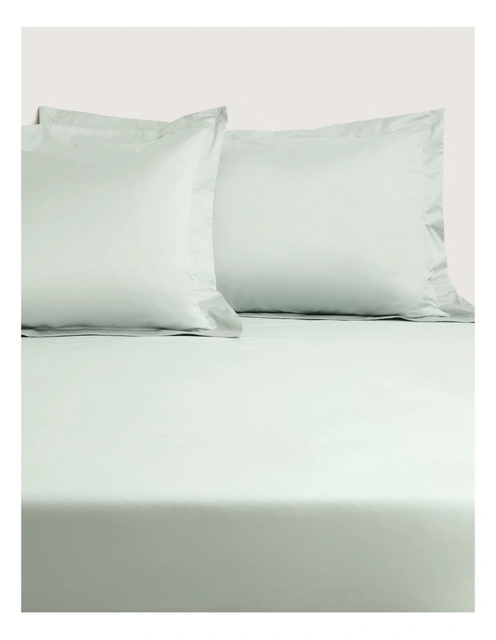 1200TC Ultimate Sateen Fitted Sheet in Light Peppermint image 1
