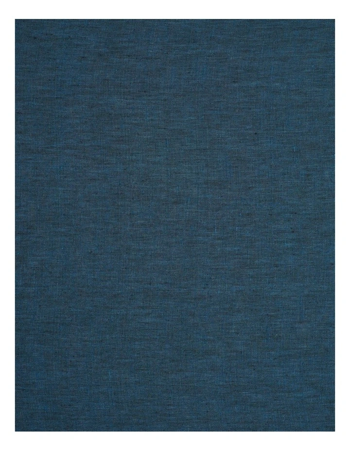 Abbotson Linen Fitted Sheet in Deep Blue Marle image 2