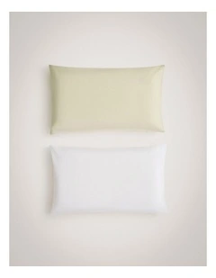 Bayley Travel Pillowcase Set in Soft Green